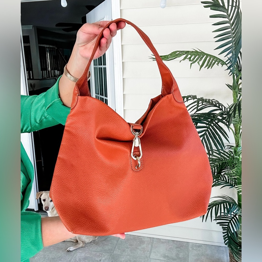 Pebbled Shoulder Bag